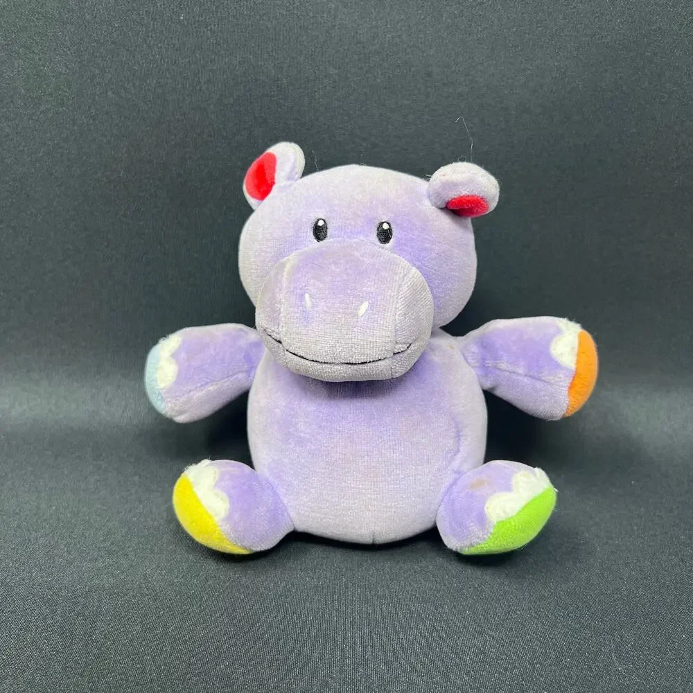 Gund Rockin Rompers‎ Purple Hippo Plush Round 6